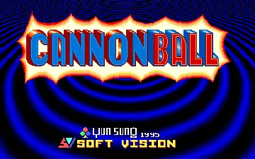 Cannon Ball screen shot title